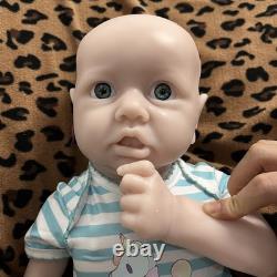 Adorable 22in Full Body Silicone Newborn Realistic BabySoft Baby Doll UNPAINTED