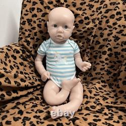 Adorable 22in Full Body Silicone Newborn Realistic BabySoft Baby Doll UNPAINTED