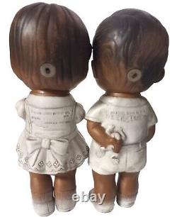 African AMERICAN, 1962 squeaker dolls 8 lot of two