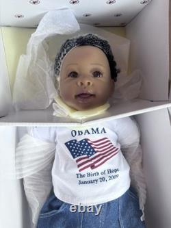 Ahston Drake Obama Doll Birth Of Hope New Doll Rare Linda Murray 18 MINT IN BOX