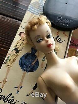 All Original Vintage 1959 #2 Ponytail Barbie TM Box +