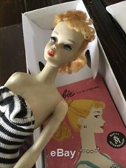 All Original! Vintage Barbie Ponytail #3 with Sunglasses, Booklet, Needs Cleaning