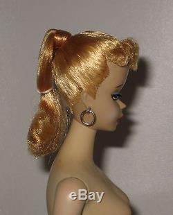 Amazing 1959 Mattel #1 Barbie Blonde Ponytail with TM Box Stand & More #BS77