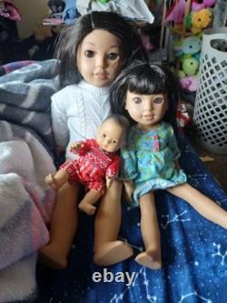 American Girl Corinne Doll with Gwynn and Blix Comes Together Complete Set