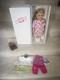 American Girl Doll Isabelle Palmer 18 Blonde Hair Green Eyes Pink Hair Piece