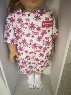 American Girl DOLL ISABELLE PALMER 18 Blonde Hair Green Eyes Pink Hair Piece