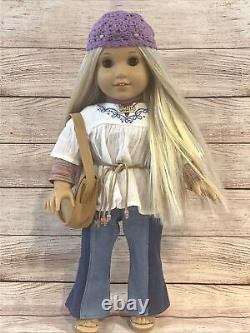 American Girl Doll 18 Julie Long Blonde Hair 2013 With Meet Outfit & Necklace