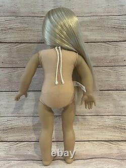 American Girl Doll 18 Julie Long Blonde Hair 2013 With Meet Outfit & Necklace