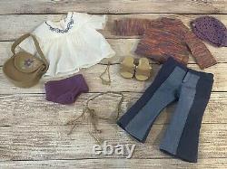 American Girl Doll 18 Julie Long Blonde Hair 2013 With Meet Outfit & Necklace
