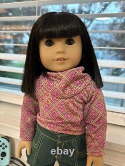 American Girl Doll Ivy Ling in Full Meet Outfit EUC