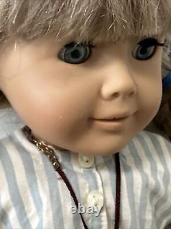 American Girl Doll Kirsten Pleasant Company Blond Hair Blue Eyes & Outfit Vin