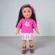 American Girl Doll Ooak Black Hair Hazel Eyes Classic Mold Medium Skin 18