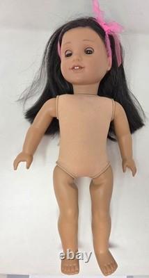 American Girl Doll OOAK Black Hair Hazel Eyes Classic Mold Medium Skin 18