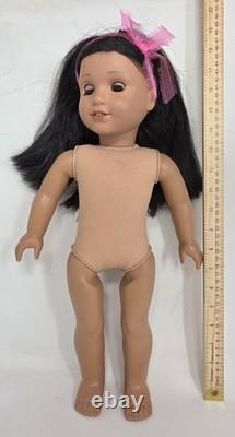American Girl Doll OOAK Black Hair Hazel Eyes Classic Mold Medium Skin 18
