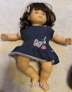American Girl LOT Bitty Baby+Musical Horse + 3 Outfits RETIRED Used See Photos