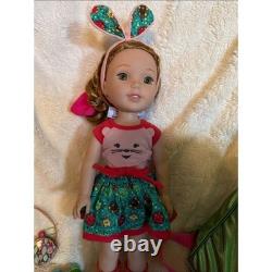 American Girl WellieWishers Willa Doll Bundle with Butterfly Backpack & Pajamas