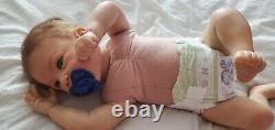 Anna Reborn Doll By Linda Murray 19, 6lbs 5oz. Light Brown Hair, Blue Eyes