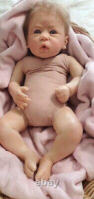 Anna Reborn Doll By Linda Murray 19, 6lbs 5oz. Light Brown Hair, Blue Eyes