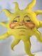 Annalee Dolls Rare Large Vintage Sun 24 Inches Two Sides Painted Face Hanging
