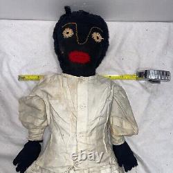Antique American hand-made cloth doll early 20th Century