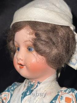Antique Armand Marseille 390 German Doll French Canadian Folk Dress