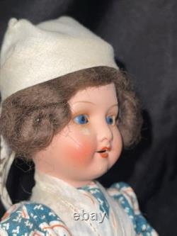 Antique Armand Marseille 390 German Doll French Canadian Folk Dress