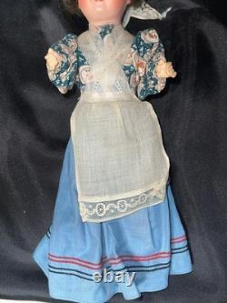 Antique Armand Marseille 390 German Doll French Canadian Folk Dress
