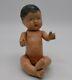 Antique Doll Baby Boy Quint Composition Dark Hair Hand Painted Face Old 7 Alex