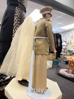 Antique General Dwight D. Eisenhower And His Bride Mimi. Historical Wax Figures