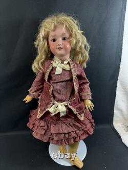 Antique German 25 French SFBJ Crier Marked BodyGautierMolded Eye Brows