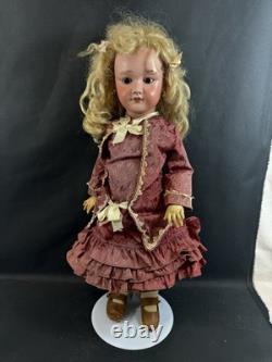 Antique German 25 French SFBJ Crier Marked BodyGautierMolded Eye Brows