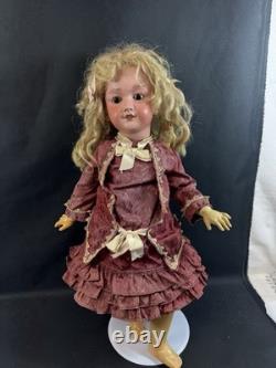 Antique German 25 French SFBJ Crier Marked BodyGautierMolded Eye Brows