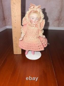 Antique German Bisque Dolls 8091 0½B Dollhouse Scene Bunnies
