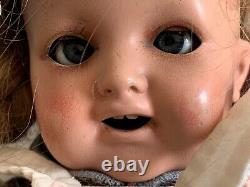 Antique German Heubach Koppelsdorf 342 4/0 Bisque Porcelain Baby Girl Doll c1920