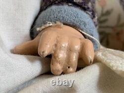 Antique German Heubach Koppelsdorf 342 4/0 Bisque Porcelain Baby Girl Doll c1920