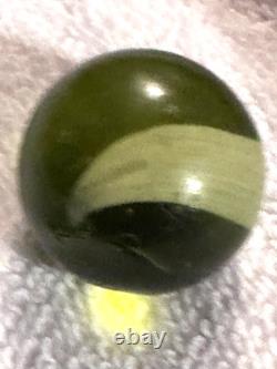 Antique German Marble Corn Husk Almost Mint 1.00 Size Must See