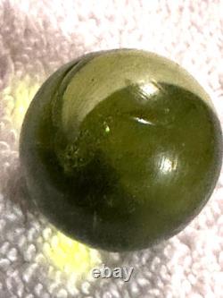 Antique German Marble Corn Husk Almost Mint 1.00 Size Must See