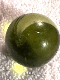 Antique German Marble Corn Husk Almost Mint 1.00 Size Must See