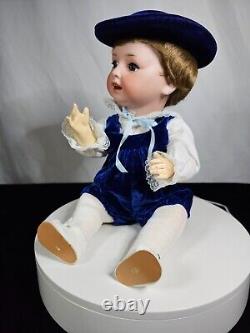 Antique German Revalo Boy on Compo BodyGebruder OhlhaverAdorable Hat & Costume