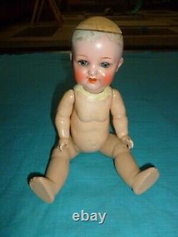 Antique Germany Heubach 342 13/0 Bisque Composition Toddler Body 13 Baby Doll
