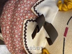 Antique Raggedy Ann Doll with Heart & 1915 Patent Stamp c. 1920s AS IS