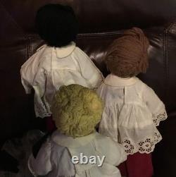 Antq/Vntg Artist RowdyChoir Boy Rag Dolls/ 1938 Norman Rockwell Magazine Pic