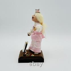 Artisan Halloween Doll Trick Or Treater In Princess Costume Figurine SIGNED