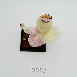 Artisan Halloween Doll Trick Or Treater In Princess Costume Figurine SIGNED