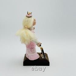 Artisan Halloween Doll Trick Or Treater In Princess Costume Figurine SIGNED