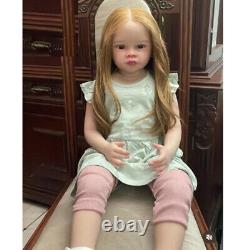 Artist Painted 30 Reborn Baby Doll Finished Toddler Girl Rooted Silver Hair Toy