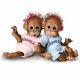 Ashton-drake Double Trouble Poseable Baby Orangutan Twins By Cindy Sales