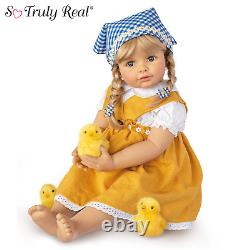 Ashton-Drake Emma With Chicks Child Doll And Plush Chicks Set by Monika Gerdes