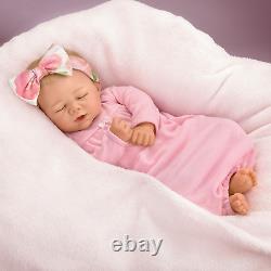 Ashton-Drake Rosie Baby Doll With Custom Swaddle Blanket by Marissa May