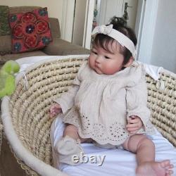 Asian Face Reborn Baby Doll Single Eyelid with Short Hair Cloth Body
